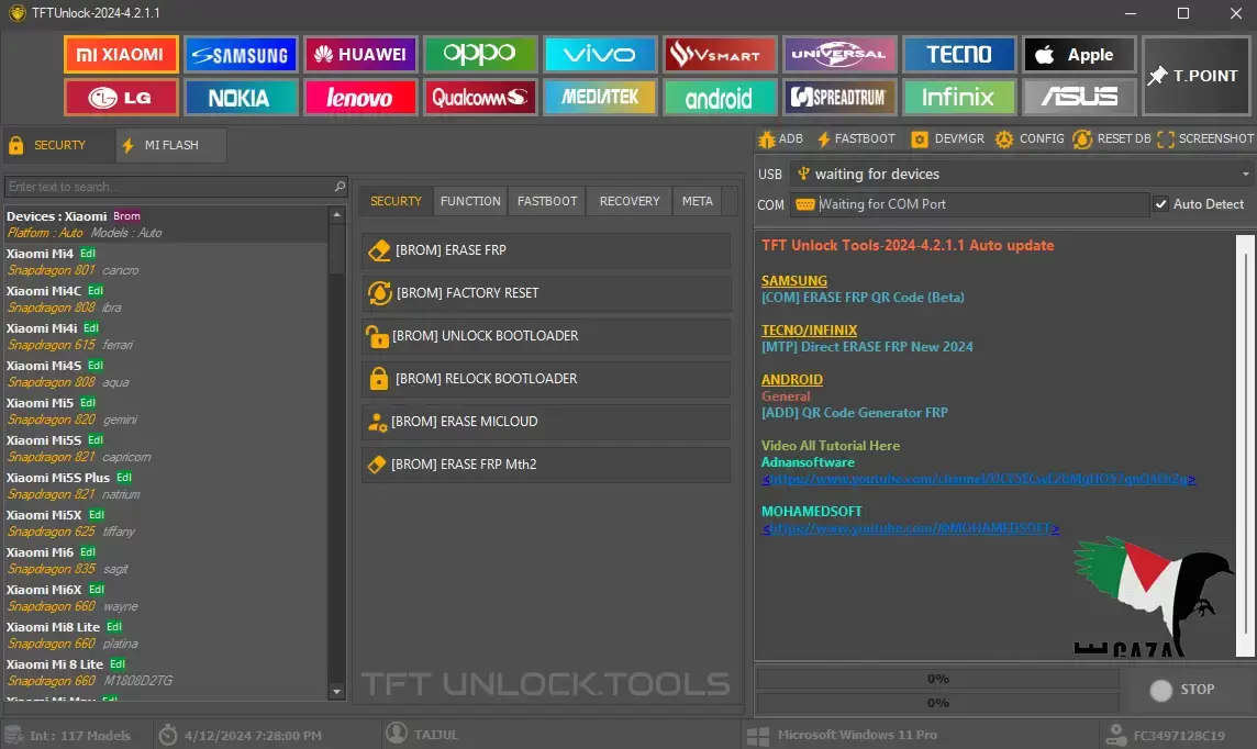 TFT Unlock Tools